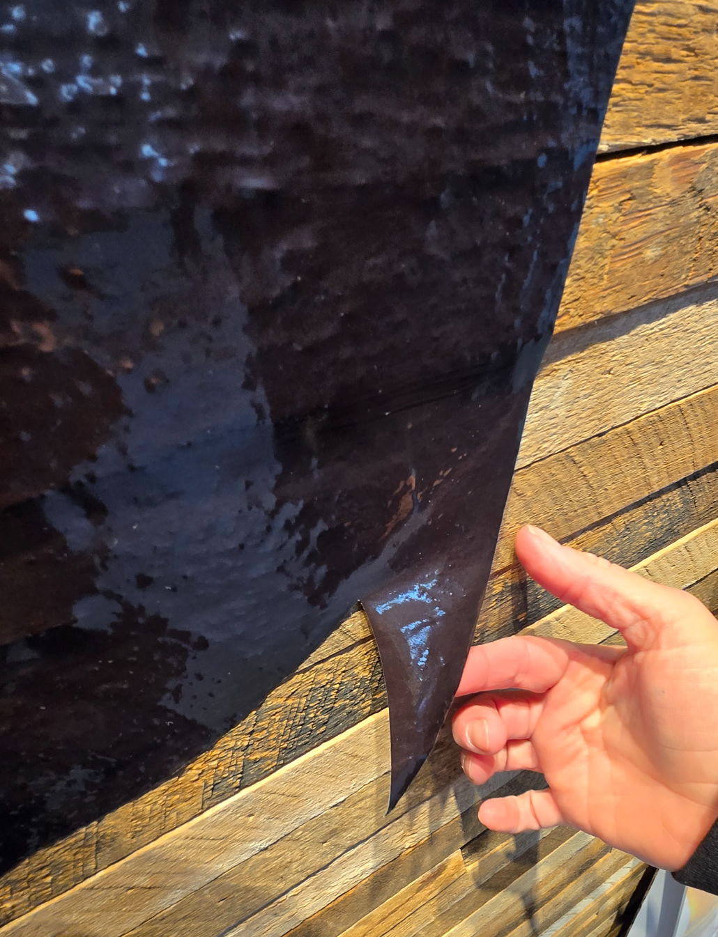 Vinyl Peeling Close Up